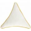 Kave Home - Coussin Triangulaire Fresia 100% Coton Blanc - Beige