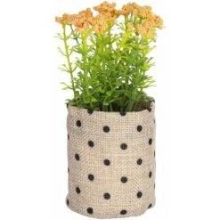 Kave Home - Plante Artificielle Leonitis Leonurus En Pot En Raphia - Marron