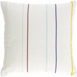 Kave Home - Housse De Coussin Nahilin 100% Coton Rayures Multicolore 45 X 45 Cm - Multicolore