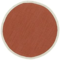 Kave Home - Galette De Chaise Ronde Prisca Terracotta Ø 35 Cm - Rouge