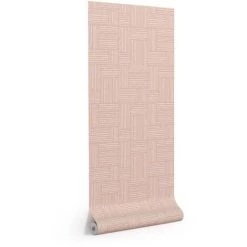 Kave Home - Papier Peint Trudy Avec Trame Marron 10 X 0,53 M FSC MIX Credit - Marron