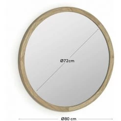 Kave Home - Miroir Rond Alum Bois Massif De Mindi Ø 80 Cm - Naturel 7 Kave Home - Miroir Rond Alum Bois Massif De Mindi Ø 80 Cm - Naturel -KAVE HOME Soldes 2022 64090023 3