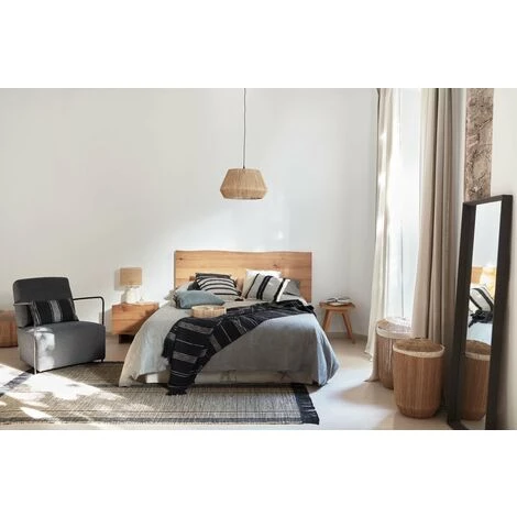 Kave Home - Lampe De Table Erna En Céramique Blanche Et Bambou Finition Naturelle - Naturel 4 Kave Home - Lampe De Table Erna En Céramique Blanche Et Bambou Finition Naturelle - Naturel – Image 2