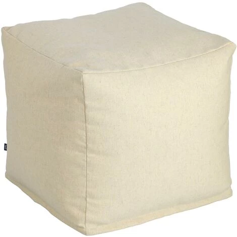 Kave Home - Pouf Carré Nedra 50 X 50 Cm Beige - Beige 3 Kave Home - Pouf Carré Nedra 50 X 50 Cm Beige - Beige