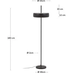Kave Home - Lampadaire Francisca En Métal Peint Noir Et Verre - Noir 7 Kave Home - Lampadaire Francisca En Métal Peint Noir Et Verre - Noir -KAVE HOME Soldes 2022 64090078 3