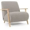 Kave Home - Fauteuil Meghan Bouclette Gris Clair Et Pieds En Bois Massif Frêne Finition Naturelle - Gris 2 Kave Home - Fauteuil Meghan Bouclette Gris Clair Et Pieds En Bois Massif Frêne Finition Naturelle - Gris -KAVE HOME Soldes 2022 64090097 1