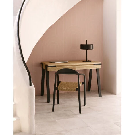 Kave Home - Papier Peint Arcadia Rose Avec Formes 10 X 0,53 M FSC MIX Credit - Rose 4 Kave Home - Papier Peint Arcadia Rose Avec Formes 10 X 0,53 M FSC MIX Credit - Rose – Image 2