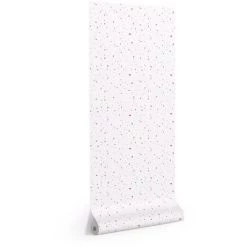 Kave Home - Papier Peint Nerta Blanc Avec Motif Terrazzo Terracotta Et Rose 10 X 0,53 M FSC MIX Credit - Multicolore