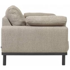 Kave Home - Canapé Noa 3 Places Avec Coussins Beige Et Pieds Finition Foncée 230 Cm - Beige -KAVE HOME Soldes 2022 64090107 3