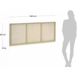 Kave Home - Tête De Lit Rexit En Bois Massif De Mindy Et Rotin Pour Lit De 160 Cm - Naturel 7 Kave Home - Tête De Lit Rexit En Bois Massif De Mindy Et Rotin Pour Lit De 160 Cm - Naturel -KAVE HOME Soldes 2022 64510314 3