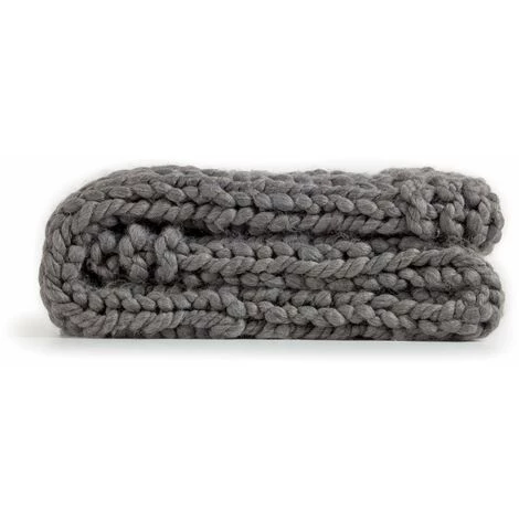 Kave Home - Plaid Adonia Gris 125 X 150 Cm - Gris 4 Kave Home - Plaid Adonia Gris 125 X 150 Cm - Gris – Image 2