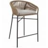 Kave Home - Tabouret Yanet En Corde Beige Hauteur 80 Cm
