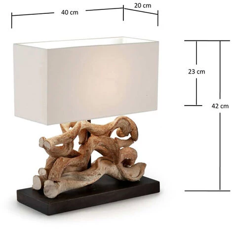 Kave Home - Lampe De Table Comet, Blanc - Naturel 4 Kave Home - Lampe De Table Comet, Blanc - Naturel – Image 2