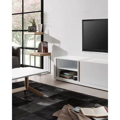 Kave Home - Lampadaire Riaz, Blanc - Naturel 4 Kave Home - Lampadaire Riaz, Blanc - Naturel – Image 2