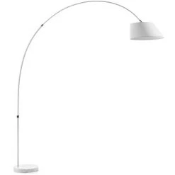 Kave Home - Lampadaire May, Blanc - Blanc