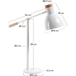 Kave Home - Lampe Tescarle, Blanc - Blanc -KAVE HOME Soldes 2022 68090641 3