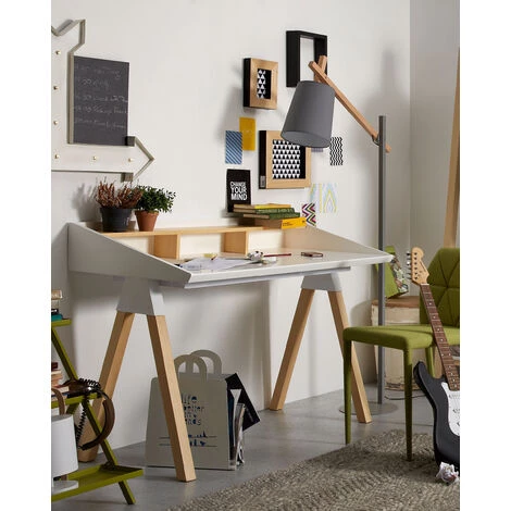 Kave Home - Lampe De Table Zayma, Blanc - Blanc 4 Kave Home - Lampe De Table Zayma, Blanc - Blanc – Image 2