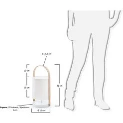 Kave Home - Lampe De Table Zayma, Blanc - Blanc 7 Kave Home - Lampe De Table Zayma, Blanc - Blanc -KAVE HOME Soldes 2022 68090645 3