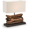 Kave Home - Lampe De Table Sahai, Blanc - Naturel -KAVE HOME Soldes 2022 68090646 1