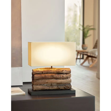 Kave Home - Lampe De Table Sahai, Blanc - Naturel 4 Kave Home - Lampe De Table Sahai, Blanc - Naturel – Image 2
