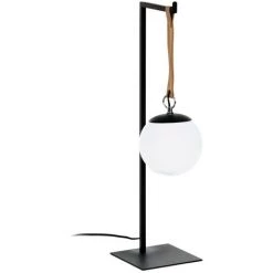 Kave Home - Lampe De Table Monteiro Adaptateur UK - Noir