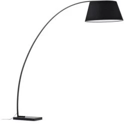 Kave Home - Lampadaire Juhe, Noir - Noir
