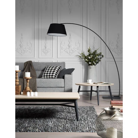Kave Home - Lampadaire Juhe, Noir - Noir 4 Kave Home - Lampadaire Juhe, Noir - Noir – Image 2