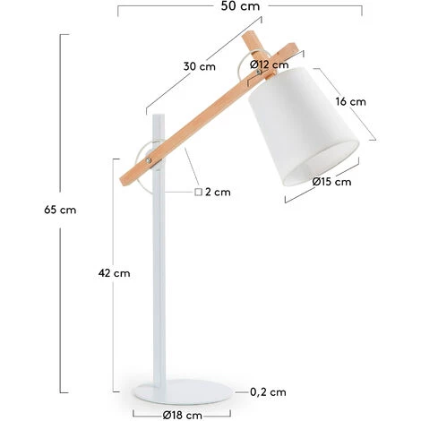 Kave Home - Lampe De Table Kosta, Blanc - Blanc 5 Kave Home - Lampe De Table Kosta, Blanc - Blanc – Image 3