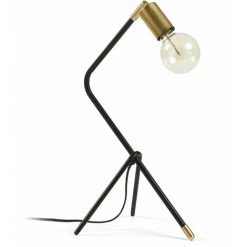 Kave Home - Lampe à Poser Jana1 - Noir
