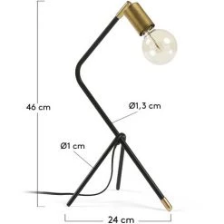 Kave Home - Lampe à Poser Jana1 - Noir 7 Kave Home - Lampe à Poser Jana1 - Noir -KAVE HOME Soldes 2022 69017804 3