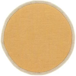 Kave Home - Galette De Chaise Ronde Prisca Moutarde Ø 35 Cm - Moutarde