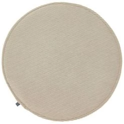 Kave Home - Galette De Chaise Ronde Sora Velours Côtelé Taupe Ø 35 Cm - Beige