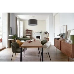 Kave Home - Chaise Mael En Chenille Beige Et Pieds En Acier Peint Noir - Beige 10 Kave Home - Chaise Mael En Chenille Beige Et Pieds En Acier Peint Noir - Beige -KAVE HOME Soldes 2022 69034629 4