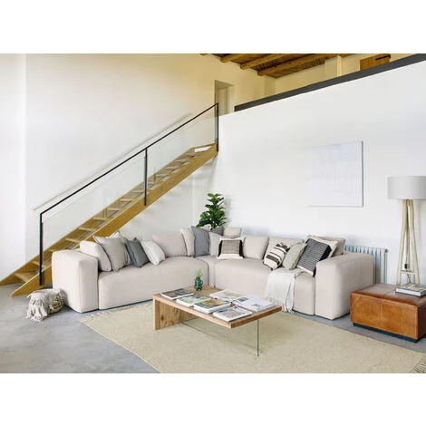 Kave Home - Canapé Dangle Blok 4 Places Beige 290 X 290 Cm - Beige 6 Kave Home - Canapé Dangle Blok 4 Places Beige 290 X 290 Cm - Beige – Image 4